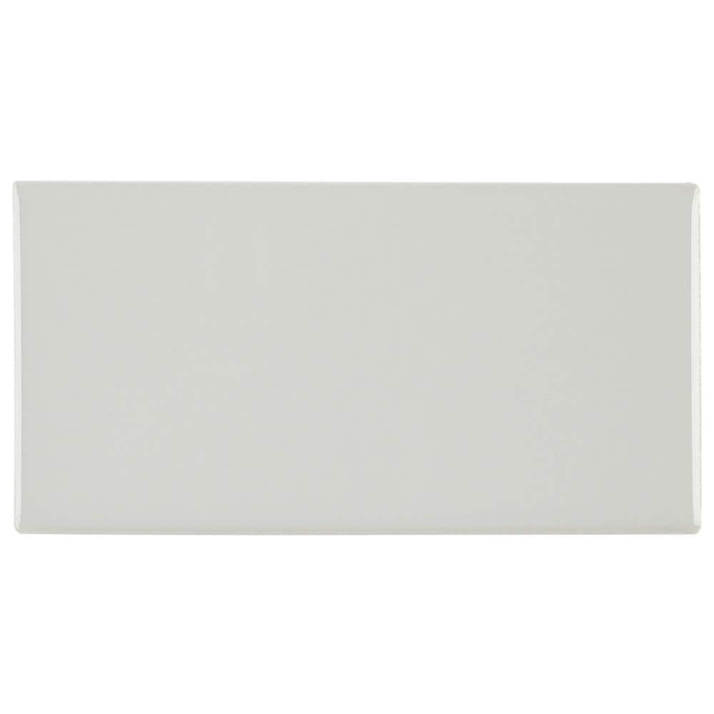 Daltile Restore 3 in. x 6 in. Glazed Ceramic Ash Gray Subway Wall Tile (12.5 sq. ft. per Case)