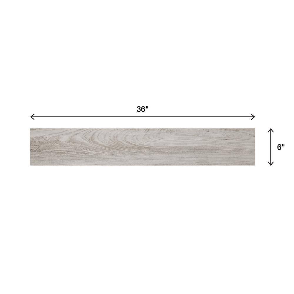 Daltile Regent Grove 6 in. x 36 in. Ash Gray Glazed Porcelain Floor and Wall Tile (14.5 sq. ft./Case)