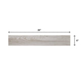 Daltile Regent Grove 6 in. x 36 in. Ash Gray Glazed Porcelain Floor and Wall Tile (14.5 sq. ft./Case)