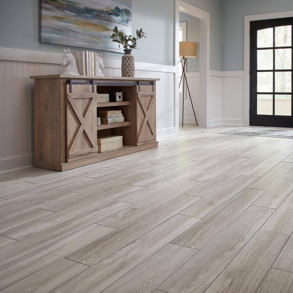 Regent Grove Ash Gray 6 in. x 36 in. Glazed Porcelain Floor and Wall Tile (348 sq. ft./Pallet)