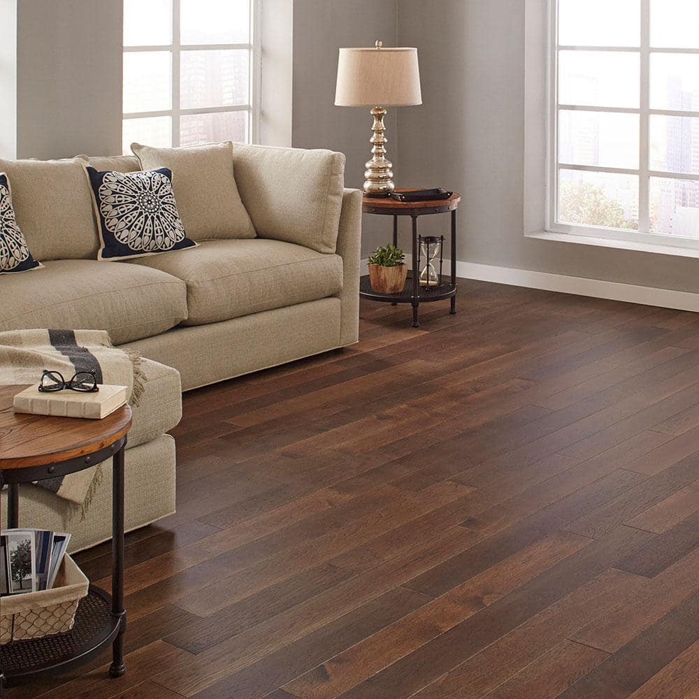 HOMELEGEND Ashor Hickory 3/8 in. T x 5 in. W Wire Brushed Engineered Hardwood Flooring (19.7 sqft/case)