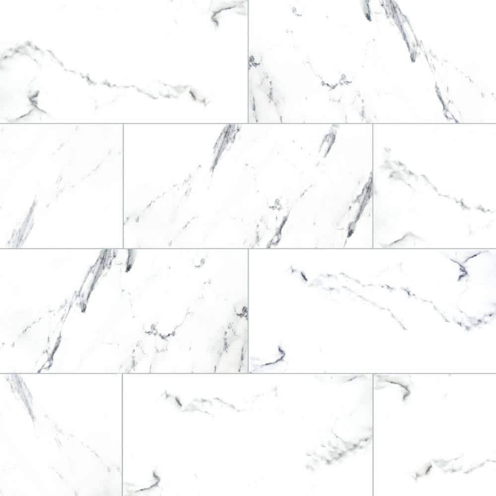 MSI Brillion Aspen Gris 12 in. x 24 in. Matte Ceramic Marble Look Floor and Wall Tile (14 sq. ft. /Case)