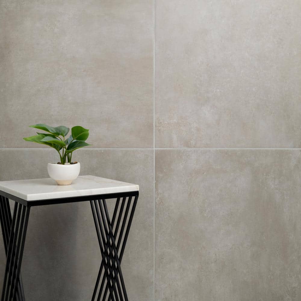 Astorino Platinum 24 in. x 24 in. Matte Porcelain Stone Look Floor and Wall Tile (16 sq. ft./Case)