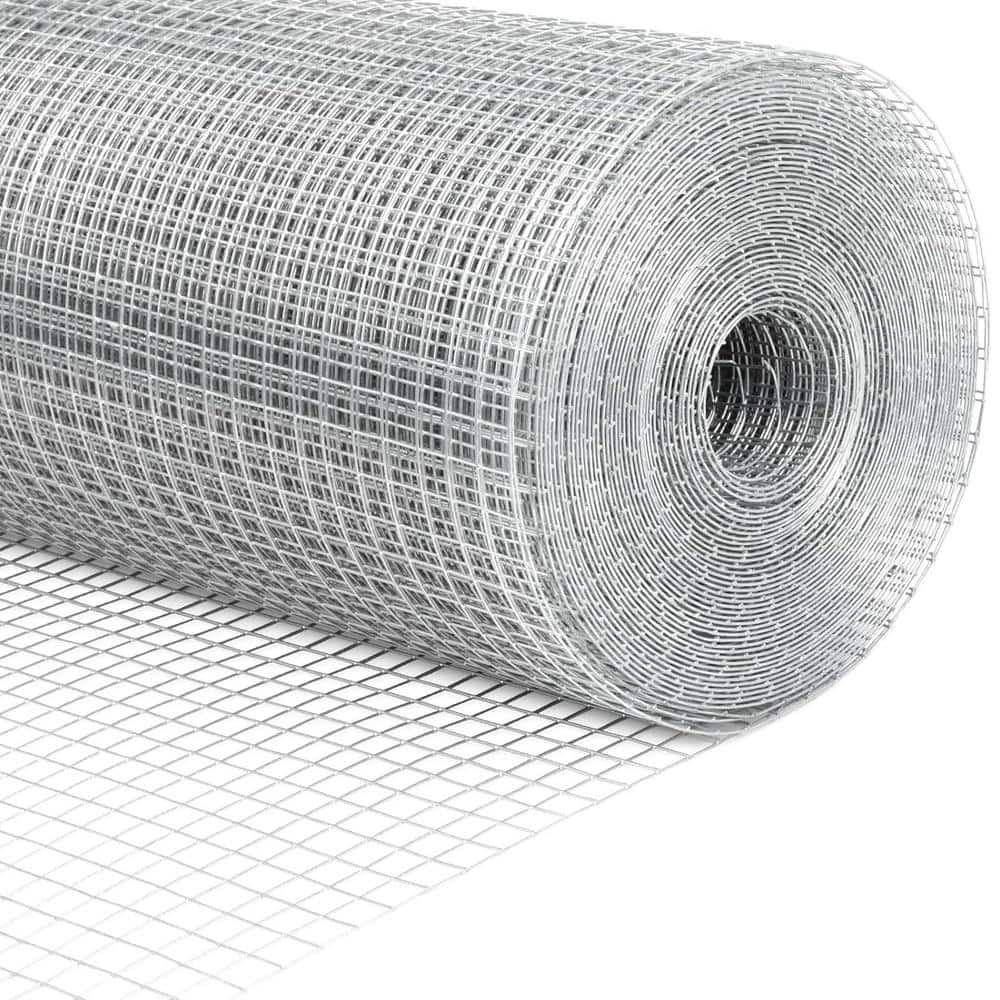 ATENGNES 48 in. x 100 ft. 23-Gauge Galvanized 1/4 in. Chicken Wire Hardware Cloth Fencing Netting Mesh Rolls Garden Rabbit Fence