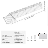 ATENGNES 157.5 in. x 39.4 in. x 24.2 in. Outside Portable Chicken Tunnels with Corner Frames Fence Kit for Ducks, Rabbits
