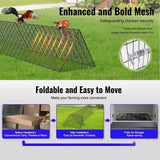 ATENGNES 157.5 in. x 39.4 in. x 24.2 in. Outside Portable Chicken Tunnels with Corner Frames Fence Kit for Ducks, Rabbits