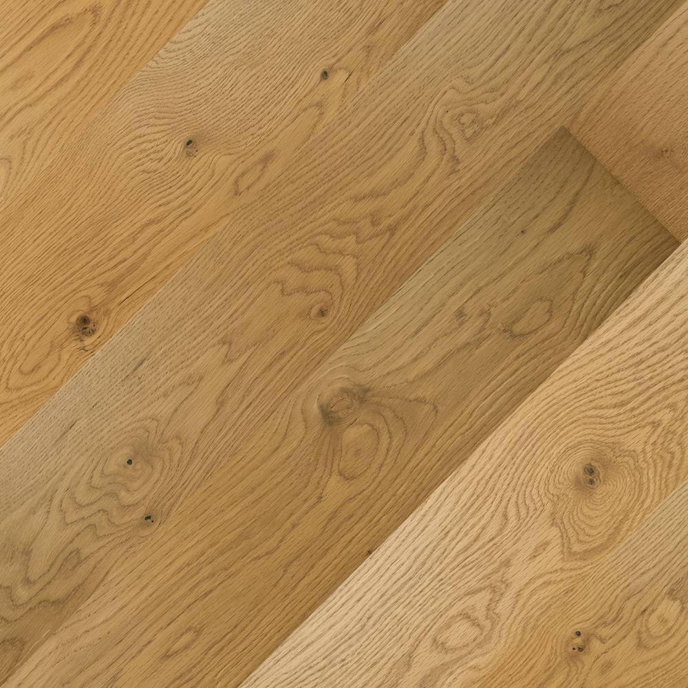 A&A Surfaces Woodridge Aurora Gold Oak 0.28 in. x 6.5 in. Waterproof Wire Brushed Engineered Hardwood Flooring (21.67 sq. ft./case)