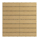 NewTechWood UltraShield Naturale 1 ft. x 1 ft. Quick Deck Composite Outdoor Deck Tile in Australian Red Cedar (10 sq. ft. Per Box)