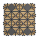 NewTechWood UltraShield Naturale 1 ft. x 1 ft. Quick Deck Composite Outdoor Deck Tile in Australian Red Cedar (10 sq. ft. Per Box)