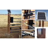 Single Swing Automatic Gate Opener Kit with 30-Watt Solar Panel