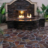 Southwest Boulder & Stone 16 in. x 12 in. x 2 in. 120 sq. ft. Autumn Flame Natural Flagstone for Landscape, Gardens and Pathways