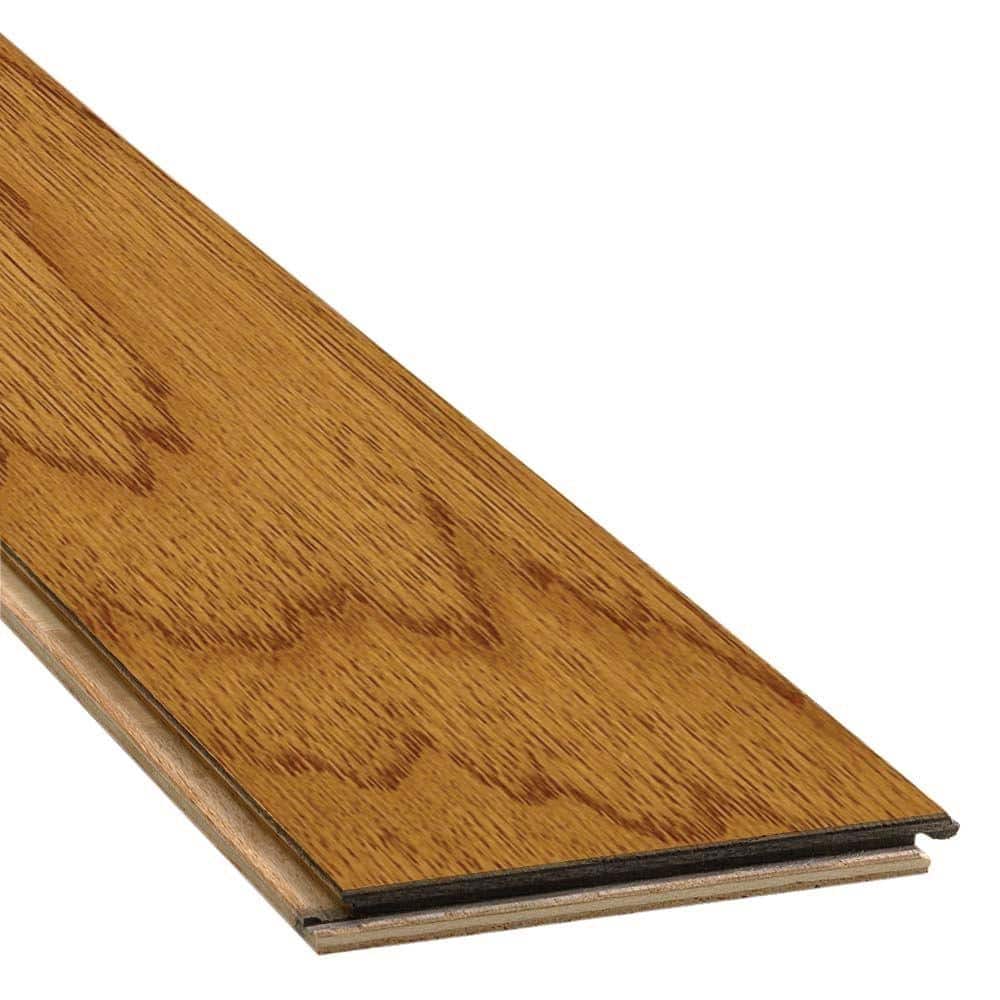 Bruce American Home Autumn Wheat Hickory 3/8 in. T x 3 in. W T+G Distressed Engineered Hardwood Flooring (22 sq.ft./ctn)