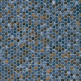 MSI Penny Round Azul 11.3 in. x 12.2 in. x 6mm Glossy Porcelain Mesh-Mounted Mosaic Tile (14.4 sq. ft. / Case)