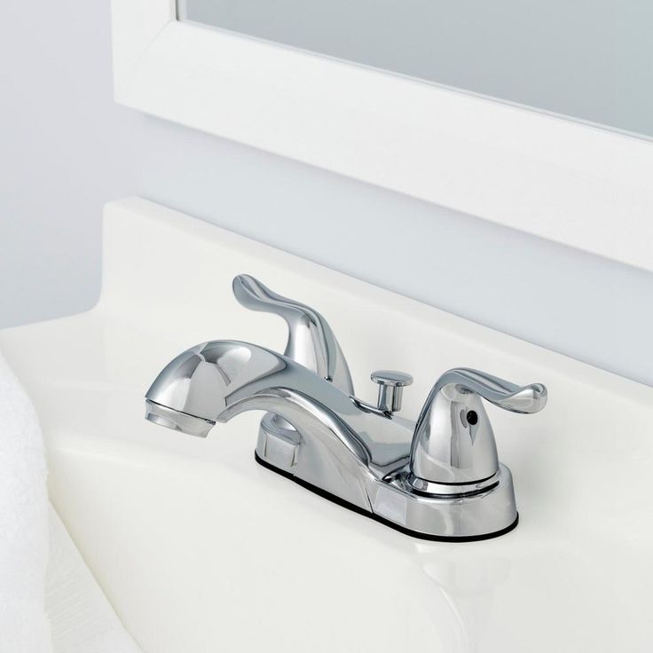 Constructor 4 in. Centerset 2-Handle Bathroom Faucet in Chrome