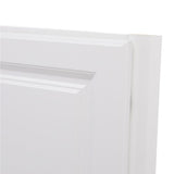 Hampton Partially Assembled 36 x 34.5 x 24 in. Corner Sink Base Kitchen Cabinet in Satin White