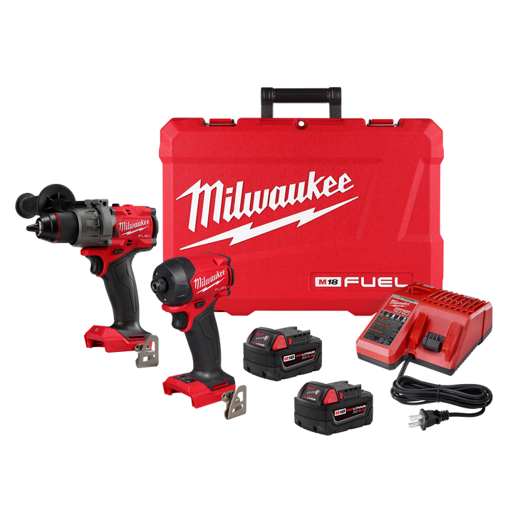 Milwaukee M18 FUEL 18V Lithium-Ion Brushless Cordless 1/2 in. Drill/Driver Kit with SAWZALL Reciprocating Saw