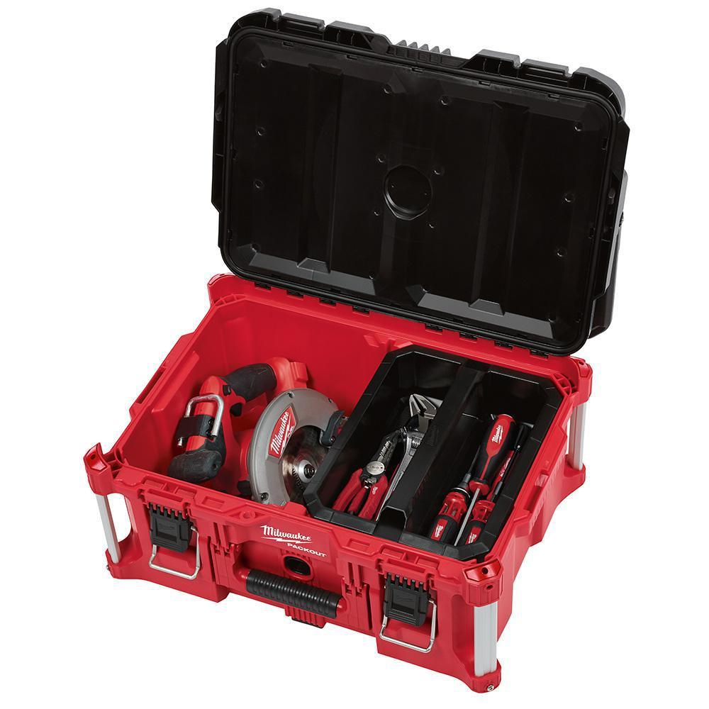 M18 FUEL 18-Volt Lithium-Ion Brushless Cordless SAWZALL Reciprocating Saw Kit and PACKOUT 22 in. Large Tool Box - Super Arbor