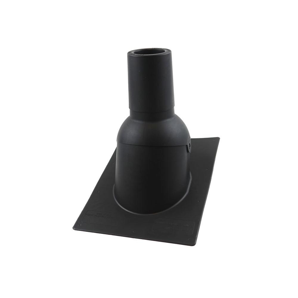 Pipe Boot for 3 in. I.D. Vent Pipe Black Color New Construction/Reroof - Super Arbor