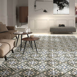 Merola Tile Arte Evoque Carthusian 9-3/4 in. x 9-3/4 in. Porcelain Floor and Wall Tile