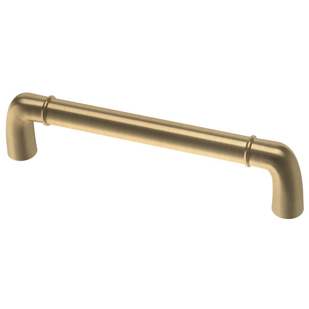 Izak 6-5/16 in. (160mm) Center-to-Center Champagne Bronze Cabinet Drawer Pull (2-Pack) - Super Arbor
