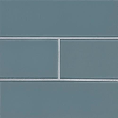 MSI Harbor 4 in. x 12 in. Textured Glass Gray Subway Tile (5 sq. ft. / case)
