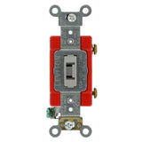 20 Amp Industrial Grade Heavy Duty Single Pole Locking Toggle Switch, Gray - Super Arbor