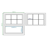 RELIABILT 150 Series New Construction 35-1/2-in x 35-1/2-in x 3-1/4-in Jamb White Vinyl Dual-pane Single Hung Window Half Screen Included