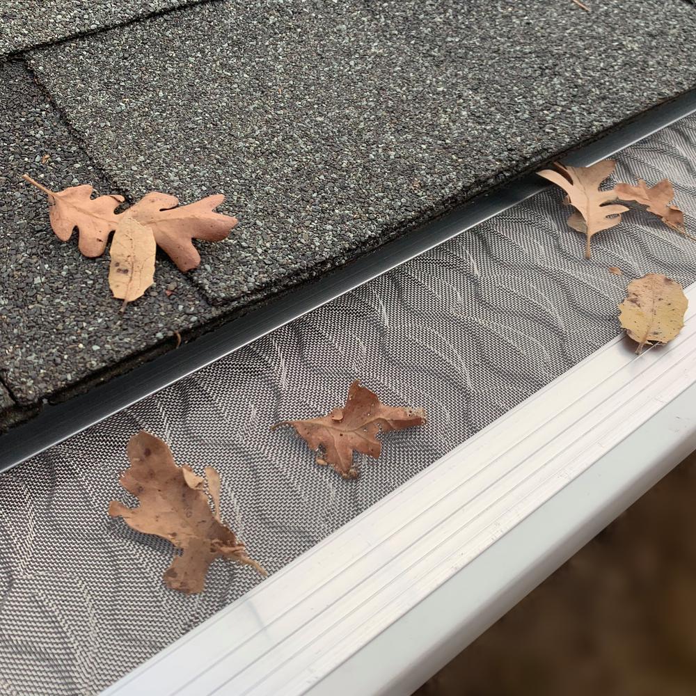 3 ft. L x 6 in. W No Drilling Snap & Lock Aluminum Gutter Guard with Stainless Steel Micro Mesh (25-Piece Equals 75 ft.)