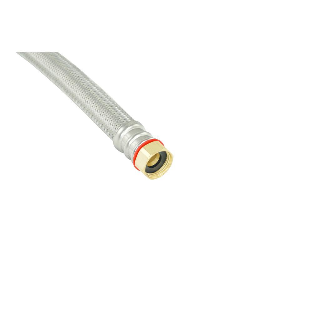 3/4 in. FIP x 3/4 in. MIP x 18 in. Stainless Steel Water Heater Supply Line - Super Arbor