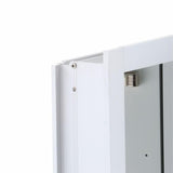 Verdera 40 in. W x 30 in. H Recessed Medicine Cabinet in Anodized Aluminum