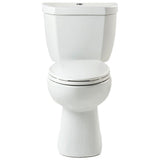 2-Piece Stealth 0.8 GPF Ultra-High-Efficiency Single Flush Elongated Toilet in White, Seat Included (3-Pack) - Super Arbor