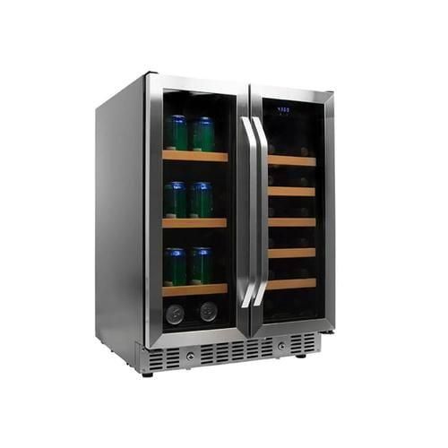 EdgeStar 53-Can Capacity (7.75-cu ft) Residential Stainless Steel Built-In/Freestanding Beverage Center