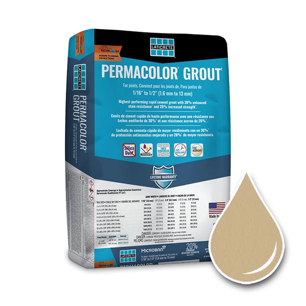 61 Parchment Permacolor Grout (25 lbs)
