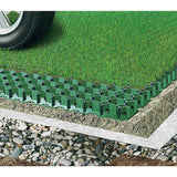19.7 in. x 19.7 in. x 1.9 in. Green Permeable Plastic Grass Pavers for Parking Lots, Driveways (4 Pieces/11 sq.ft.) - Super Arbor