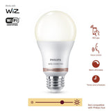 Soft White A19 LED 60W Equivalent Dimmable Smart Wi-Fi Wiz Connected Wireless Light Bulb - Super Arbor