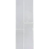ABOLOS Metro Snow White Subway 3 in. x 12 in. Glossy Glass Wall Tile (10 sq. ft. / case)