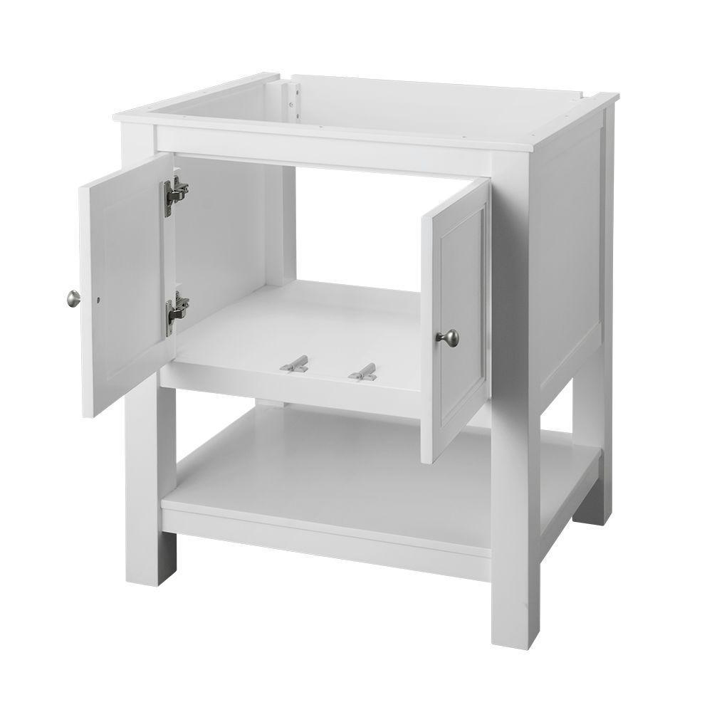 Gazette 30 in. W Bath Vanity Cabinet Only in White - Super Arbor