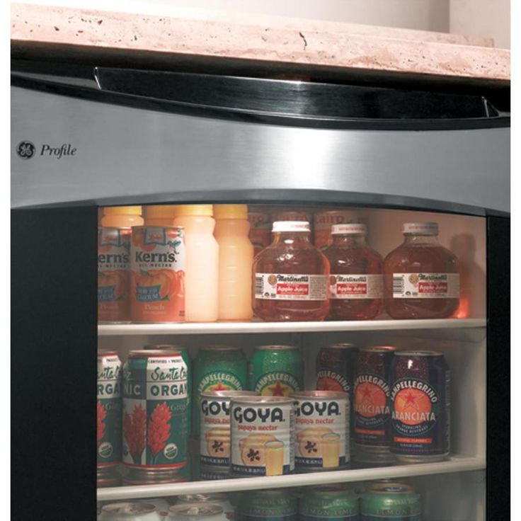 GE Profile 150-Can Capacity (5.3-cu ft) Residential Stainless Steel Freestanding Beverage Center