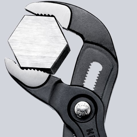KNIPEX Comfort Grip Cobra 7.25-in V-Jaw Water Pump Pliers, 87 02 180 T