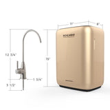 400 GPD Tankless Reverse Osmosis (RO) Water Filtration System with 1.5:1 Pure to Drain Ratio