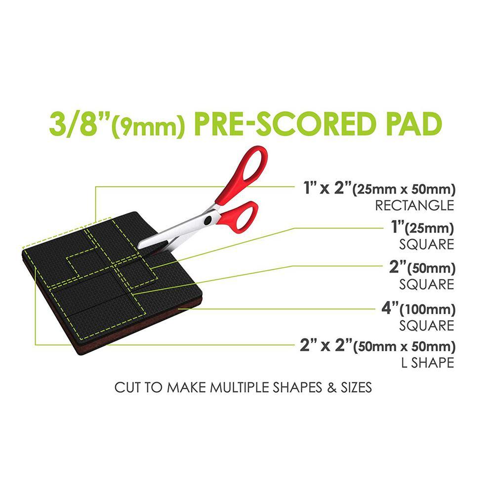 Gorillapads 4 in. 3 Layer Pucture Proof Furniture Gripper Pads (12-Pack) - Super Arbor