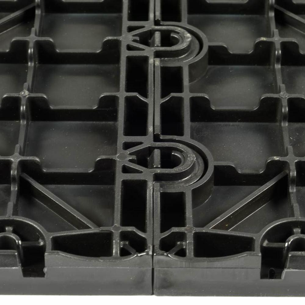 Greatmats Max Tile 12 in. x 12 in. x 5/8 in. Dark Oak Vinyl Interlocking Raised Modular Floor Tile (Case of 26)