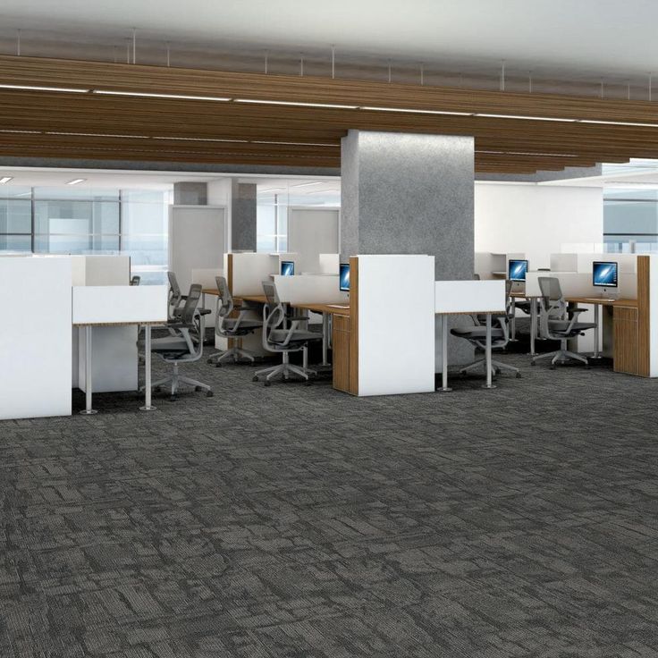 Shaw Bradstreet Steel Loop Pattern Commercial 24 in. x 24 in.Glue Down Carpet Tile (20 Tiles/Case)