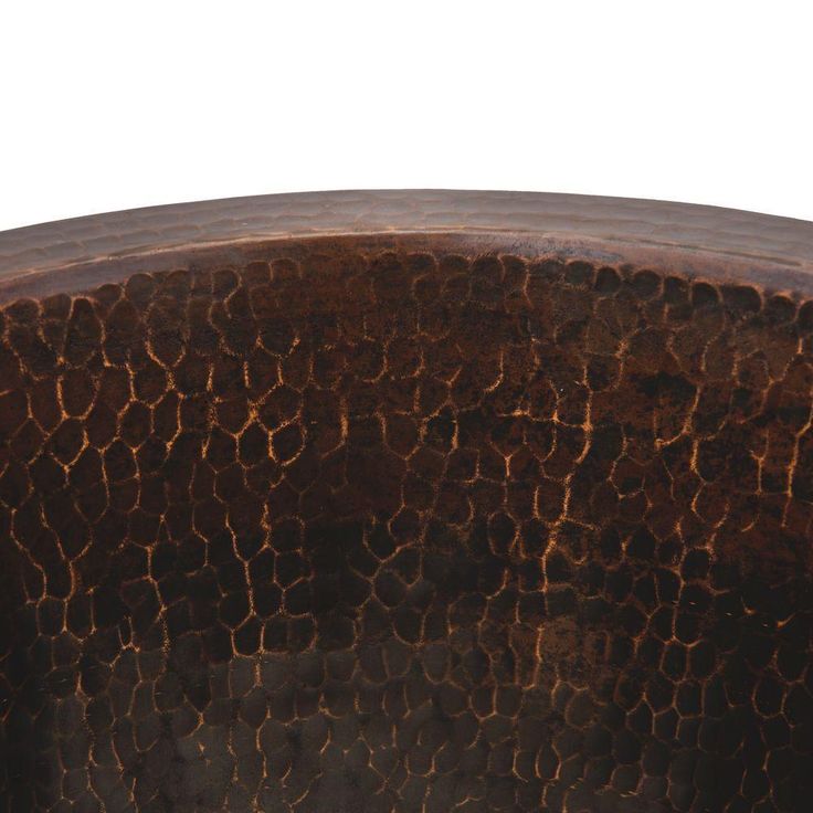 Undermount Round Hammered Copper 12 in. 0-Hole Champagne Bar Sink in Oil Rubbed Bronze