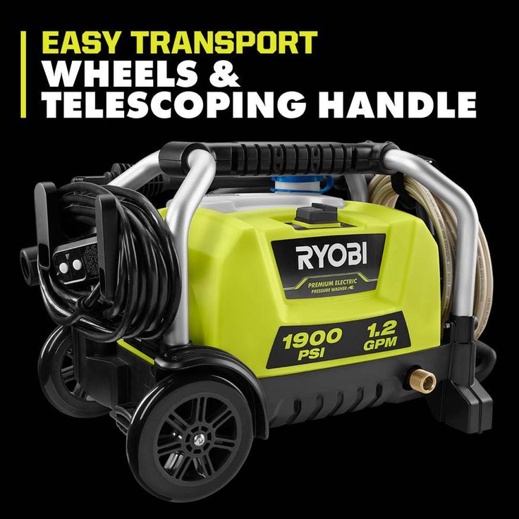 RYOBI 1900 PSI 1.2 GPM Cold Water Electric Pressure Washer