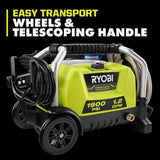 RYOBI 1900 PSI 1.2 GPM Cold Water Electric Pressure Washer