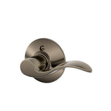Accent Aged Bronze Right Handed Dummy Door Lever - Super Arbor