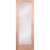24 in. x 80 in. Privacy Smooth 1 Lite Primed MDF Interior Door Slab - Super Arbor