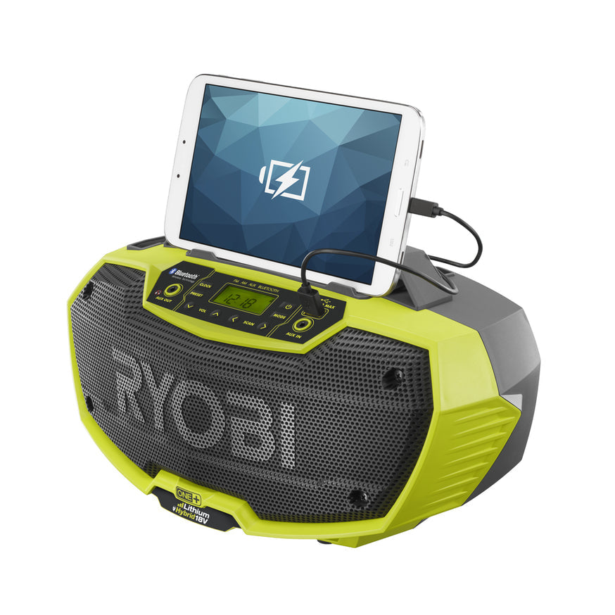 RYOBI 18V ONE+ Hybrid Stereo with Bluetooth Wireless Technology (Tool Only)