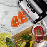 Black Food Vacuum Sealer with Bag Cutter